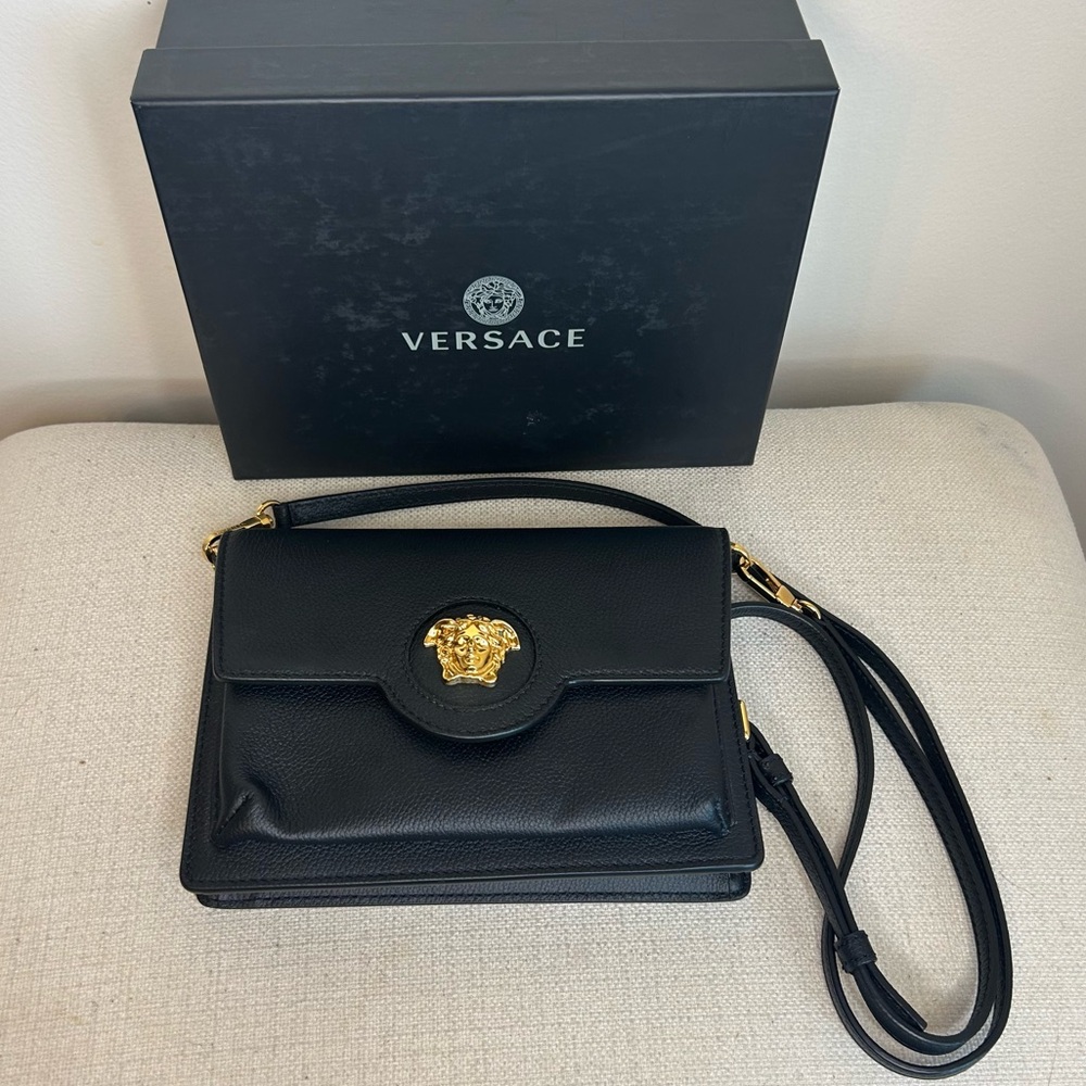 Versace Medusa Black Crossbody Bag